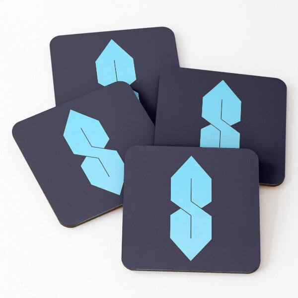 Item preview, The Gangster S | Cyan Blue Geometrical Capital Letter Symbol designed and sold by Dator.