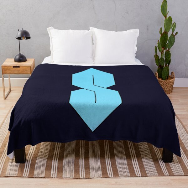 Item preview, The Gangster S | Cyan Blue Geometrical Capital Letter Symbol designed and sold by Dator.