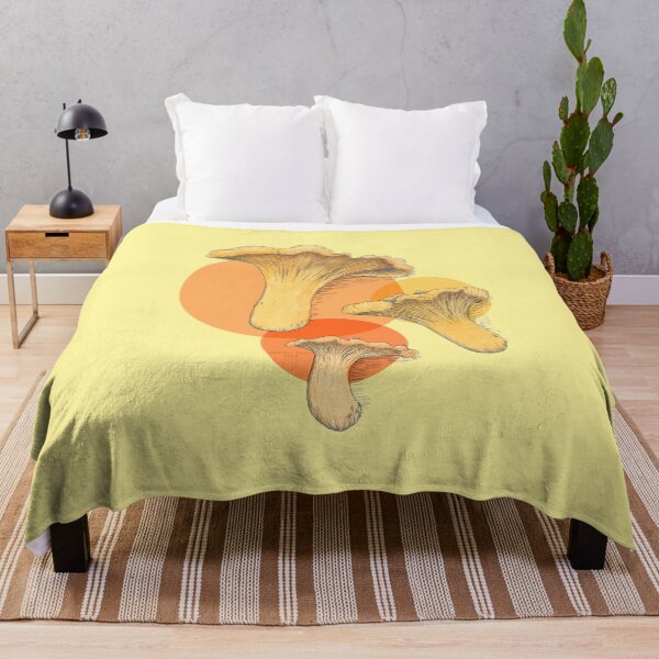 Item preview, orange chanterelle mushrooms designed and sold by ca--lv--in.