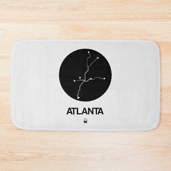Item preview, Atlanta Black Subway Map designed and sold by Irina March.