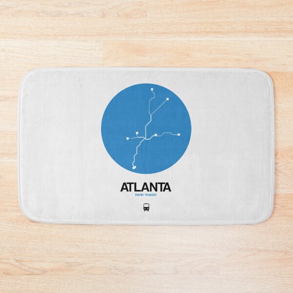 Item preview, Atlanta Blue Subway Map designed and sold by Irina March.