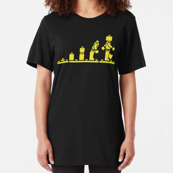 Mens Building Bricks Evolution Slim Fit T-Shirt