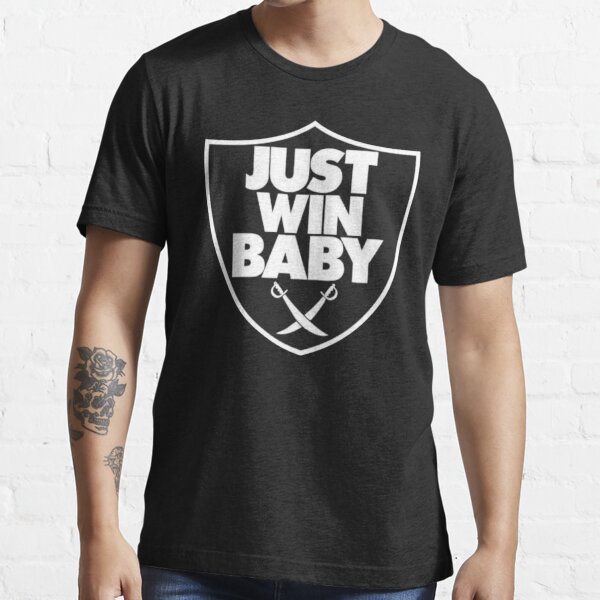 raiders just win baby shirt