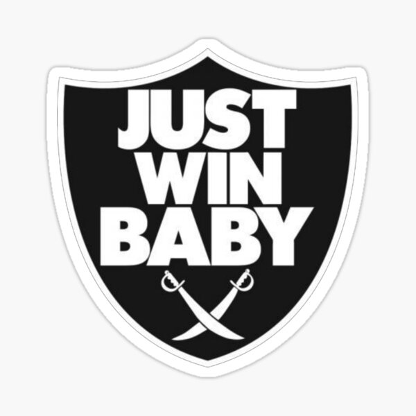 Just Win Baby Raider Sticker