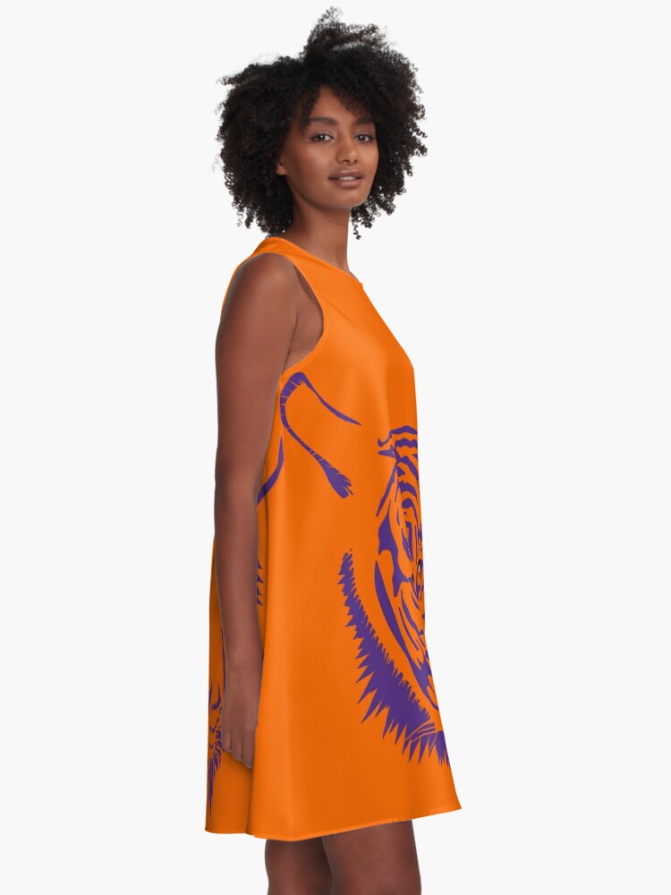 orange gameday dress