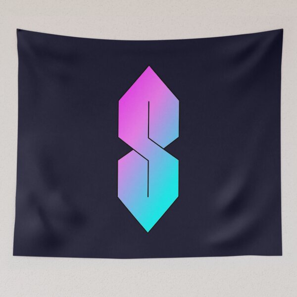 Item preview, The Japanese S | Neon Geometrical Capital Letter Symbol designed and sold by Dator.