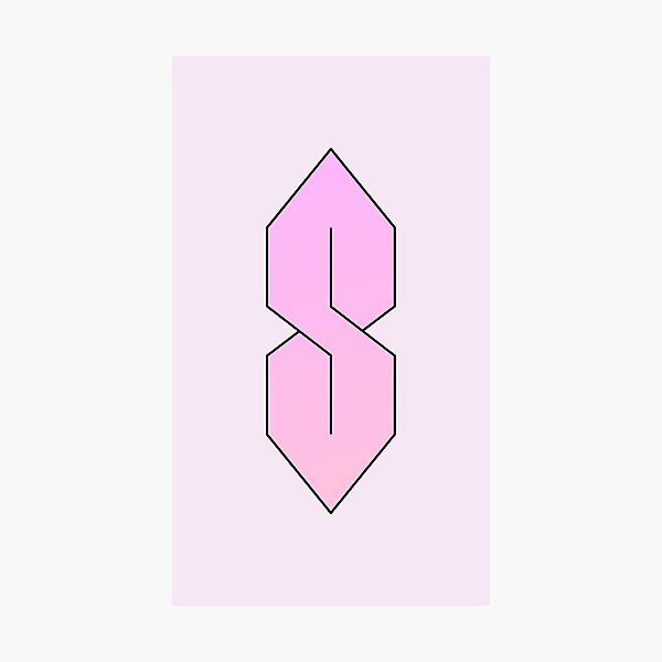 Item preview, The Infinite S | Geometrical Capital Letter Symbol designed and sold by Dator.
