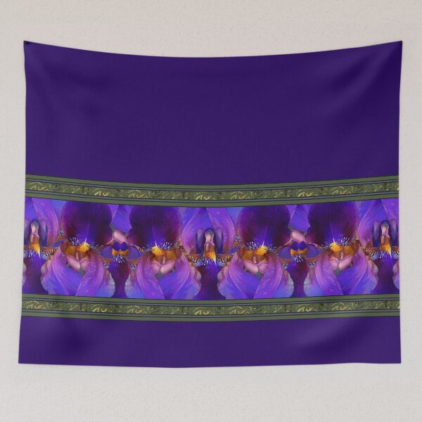 Item preview, Purple Iris Border designed and sold by LaRoach Digital Arts.