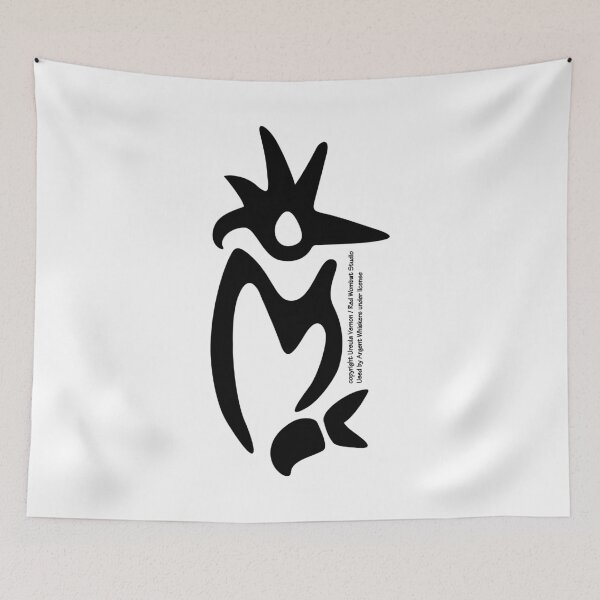 Item preview, Kingfisher Glyph (black) designed and sold by Argent Whiskers.