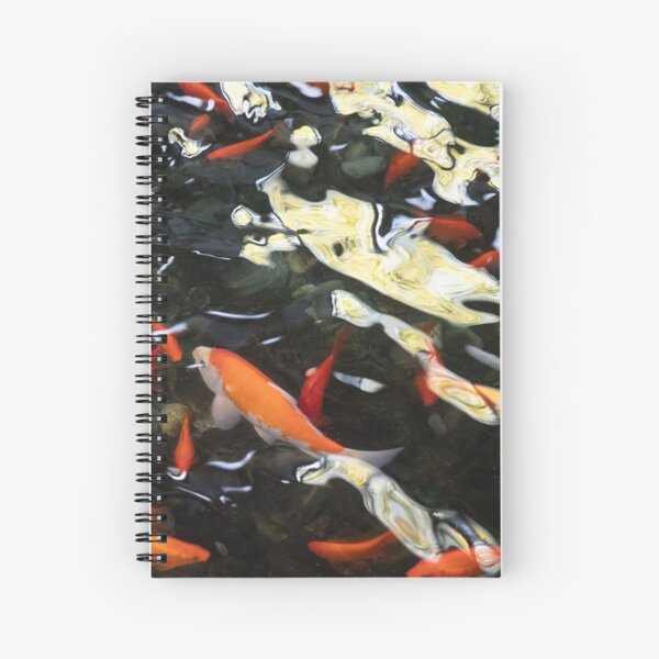 Koi and reflections Spiral Notebook