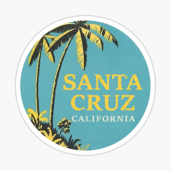 Item preview, Santa Cruz California Vintage Travel Decal designed and sold by hilda74.