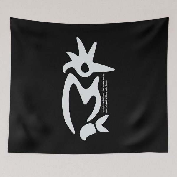 Item preview, Kingfisher Glyph (pale) designed and sold by Argent Whiskers.