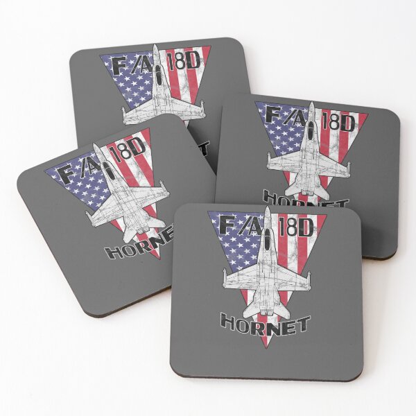 Item preview, F/A-18 D Hornet Jet Fighter Airplane Patriotic Vintage  designed and sold by RealPilotDesign.