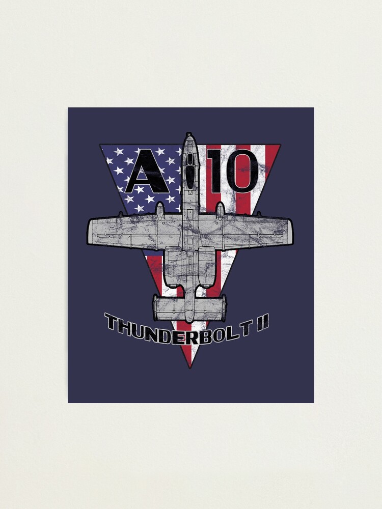 A-10 Thunderbolt Ii Warthog Vintage Flag Airplane T-Shirt A-10 Thunderbolt Ii Warthog Vintage Flag Airplane T-Shirt
