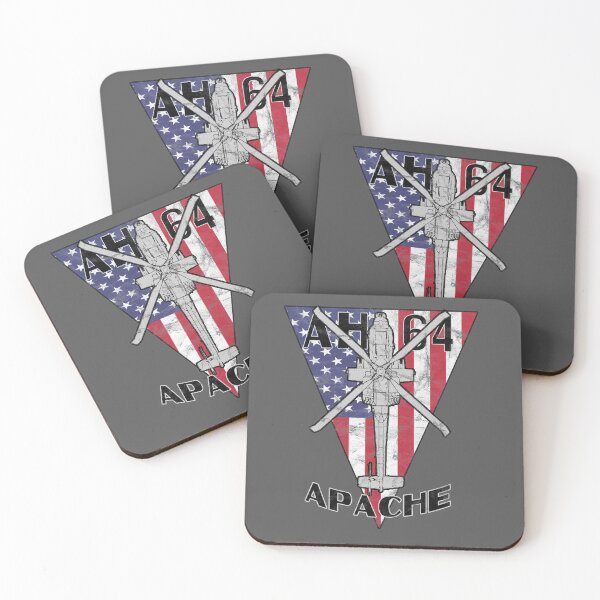 Item preview, AH-64 Apache Gunship AttackHelicopter Patriotic Vintage  designed and sold by RealPilotDesign.