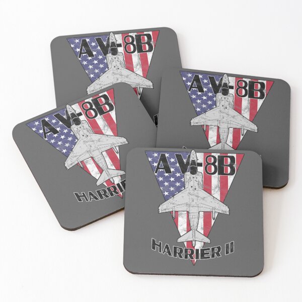 Item preview, AV-8 Harrier Jet Airplane Patriotic Vintage  designed and sold by RealPilotDesign.