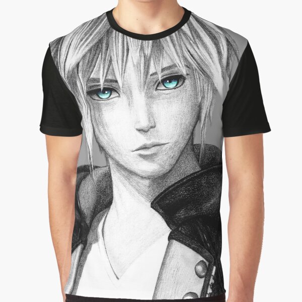 Vista previa del artículo con la obra «Riku - KH3 - Lápiz», diseñado y vendido por AnruiMurasaki.