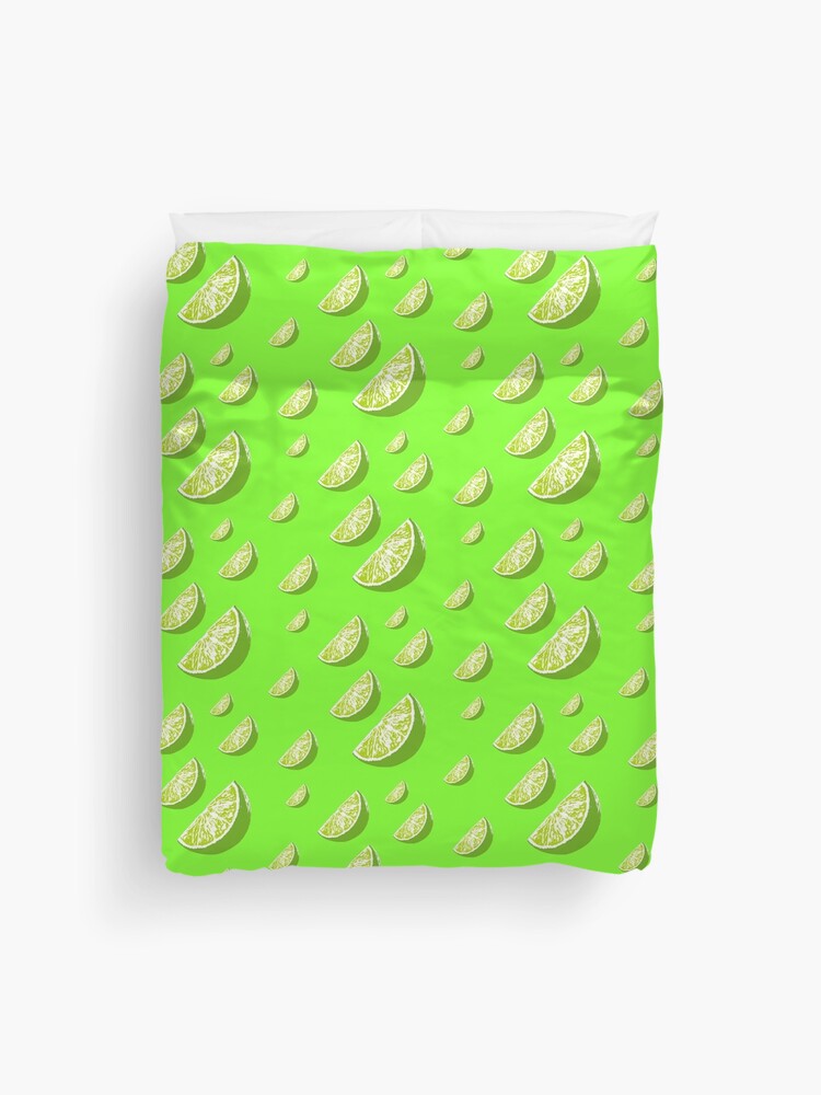 funky lime green duvet cover