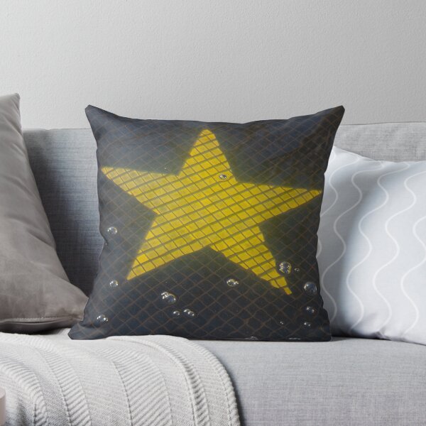 Star and Bubbles Throw Pillow