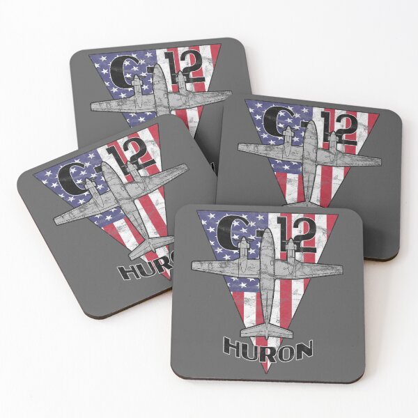 Item preview, C-12 Huron Transport Airplane Patriotic Vintage  designed and sold by RealPilotDesign.