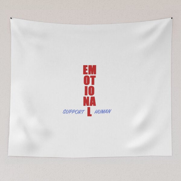 Item preview, Emotional Support Human Funny Graphic designed and sold by Samara DiMouro.