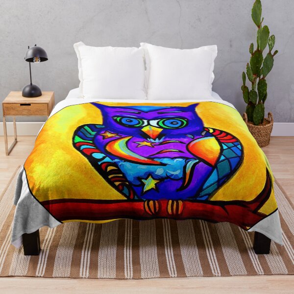 Item preview, Day & Night Sun & Moon Purple Owl designed and sold by artbyomega.