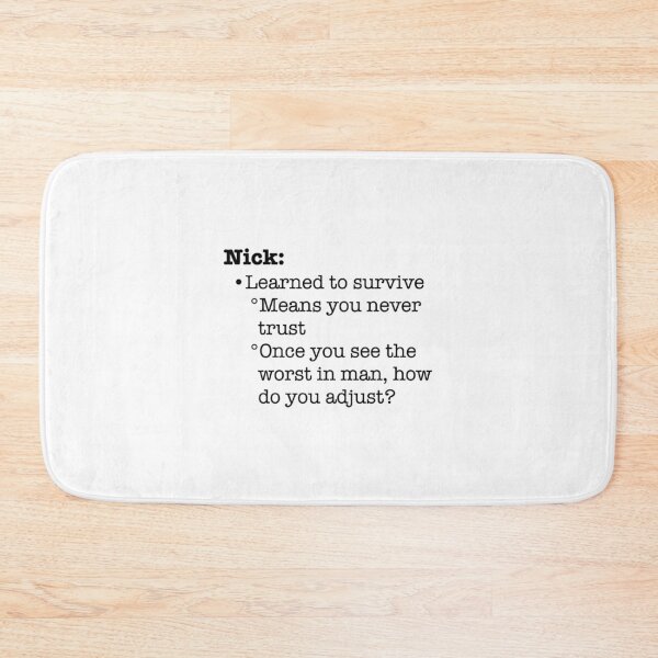 Item preview, Nick learned to survive... Welcome Home designed and sold by katlcov1.