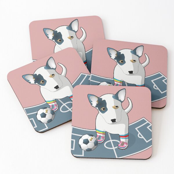 Item preview, "Bull Terrier: Player on the Football Pitch" designed and sold by StairiArt.