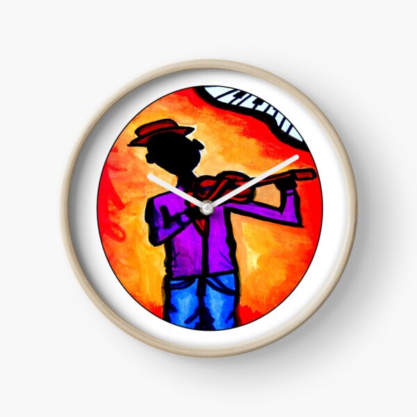 Black Violinist Clock