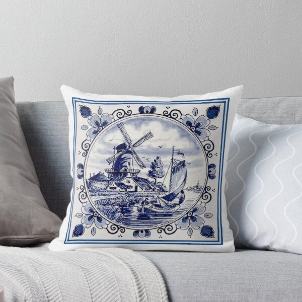 Artikel-Vorschau von DUTCH BLUE DELFT: Vintage Windmühle Druck, designt und verkauft von posterbobs.