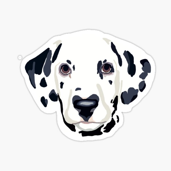 Dalmatian Glossy Sticker