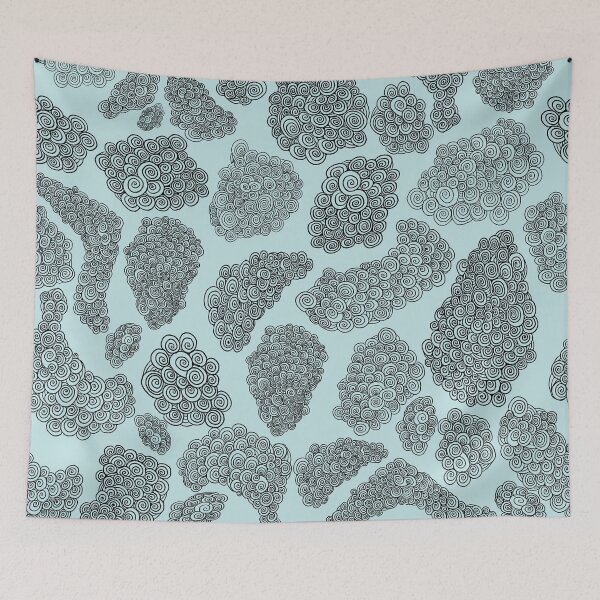 Item preview, Spirals Blue designed and sold by mstephm.