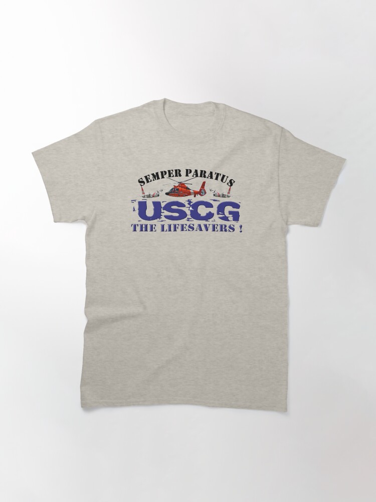 Thumbnail 3 of 7, Classic T-Shirt, Semper Paratus USCG The Life Savers! designed and sold by Mbranco.
