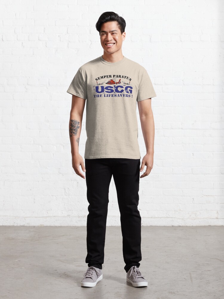 Alternate view of Semper Paratus USCG The Life Savers! Classic T-Shirt