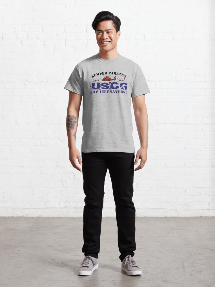 Alternate view of Semper Paratus USCG The Life Savers! Classic T-Shirt