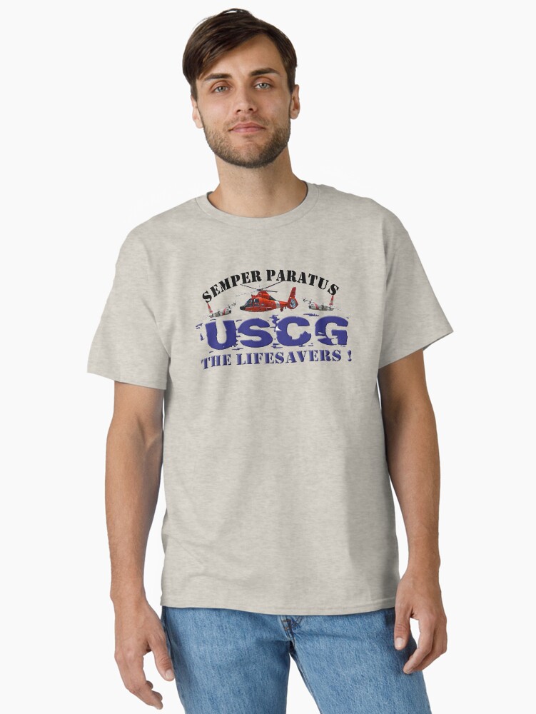 Thumbnail 1 of 7, Classic T-Shirt, Semper Paratus USCG The Life Savers! designed and sold by Mbranco.