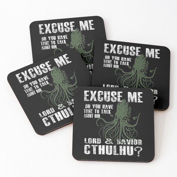 Item preview, Funny Cthulhu Excuse Me, Do You Have A Moment To Talk About Our Lord & Savior, Cthulhu? designed and sold by RealPilotDesign.