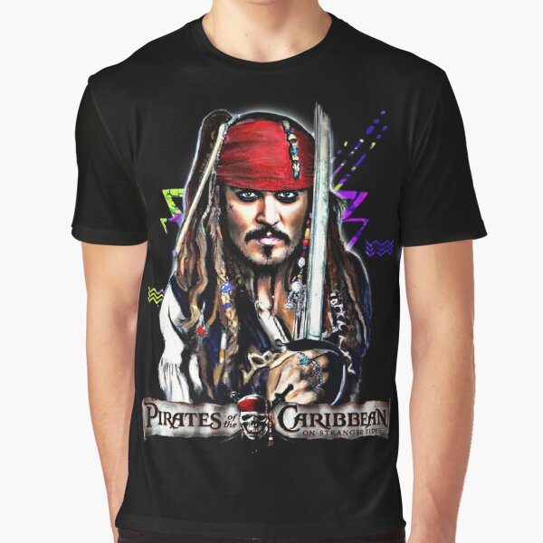 Pirates of the Caribbean Captain Jack Sparrow T Shirt