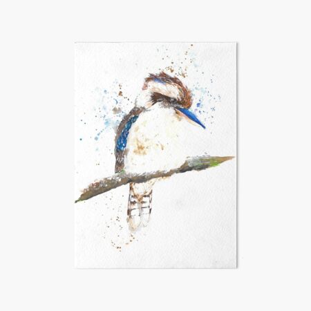 Watercolour Kookaburra Art Board Print