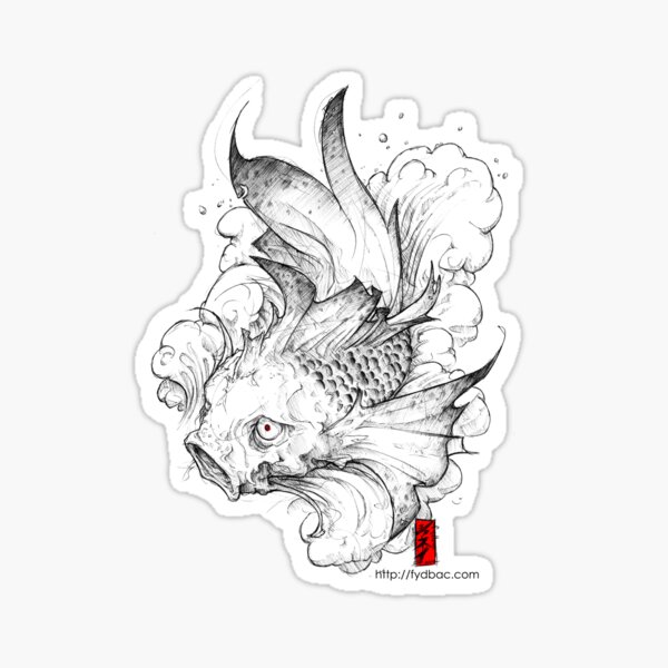 Koi | clear Sticker