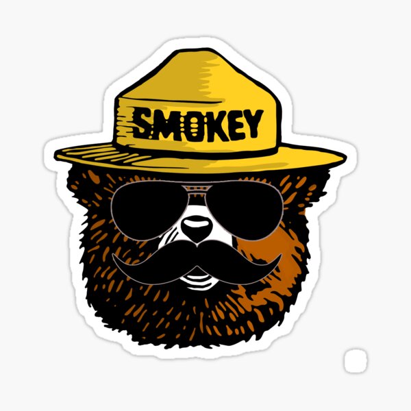 Incognito Smokey the Bear Sticker