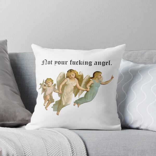 Aperçu de l'œuvre Ce n'est pas ton putain d'ange Esthétique Tumblr Sarcastique créée et vendue par lovostore.