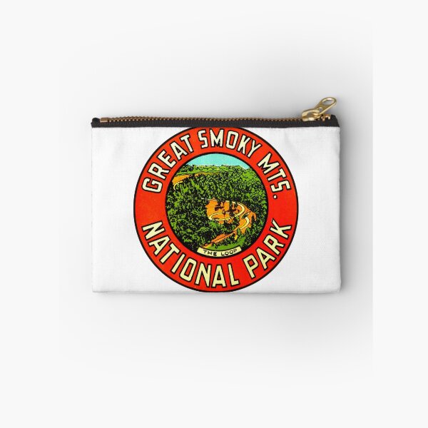 Item preview, Round Great Smoky Mountains Vintage Travel Decal designed and sold by hilda74.