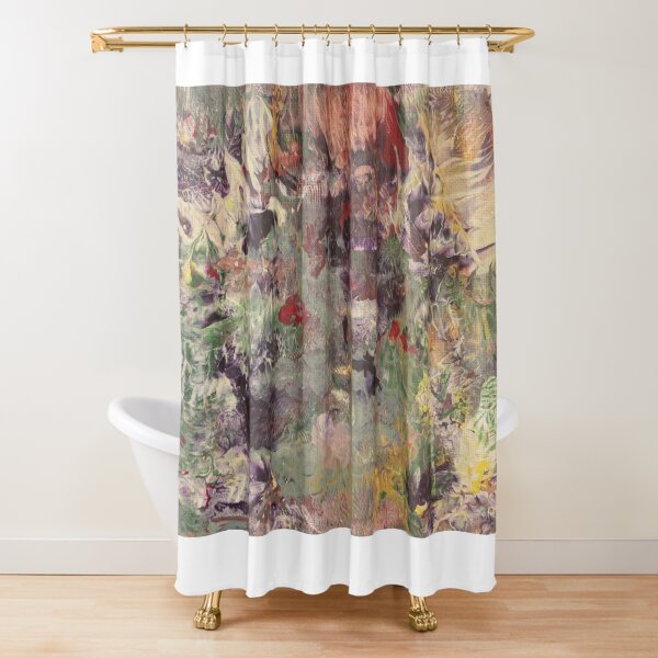 Mystery miracle dip — acrylic on canvas Shower Curtain