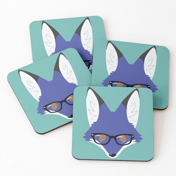 Item preview, Simple Fox - Glasses - Blue designed and sold by storm-fox-art.
