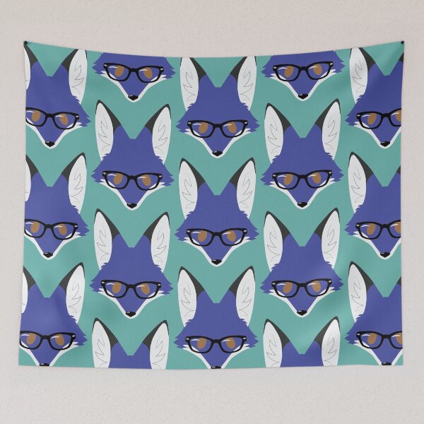 Item preview, Simple Fox - Glasses - Blue designed and sold by storm-fox-art.
