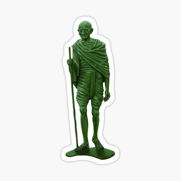 The Pacifist (Mahatma Gandhi) Sticker
