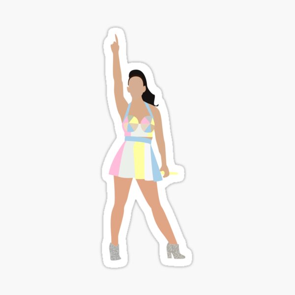 Katy Perry Super Bowl Pastel Pegatina
