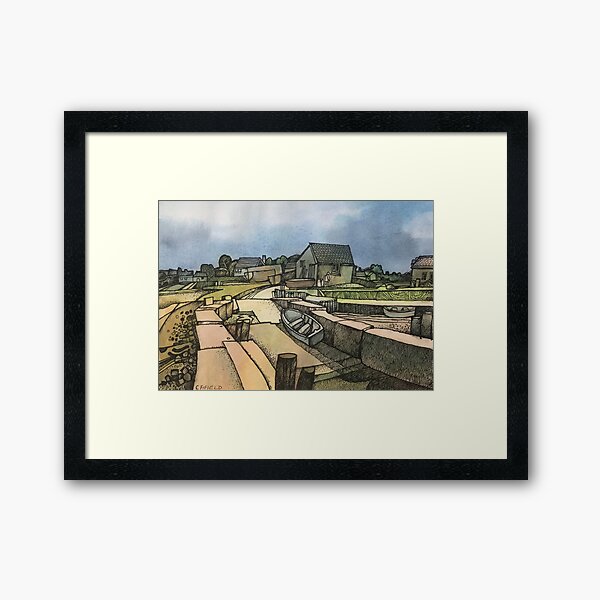 Walberswick Beach Suffolk England British Landscape Framed Art Print