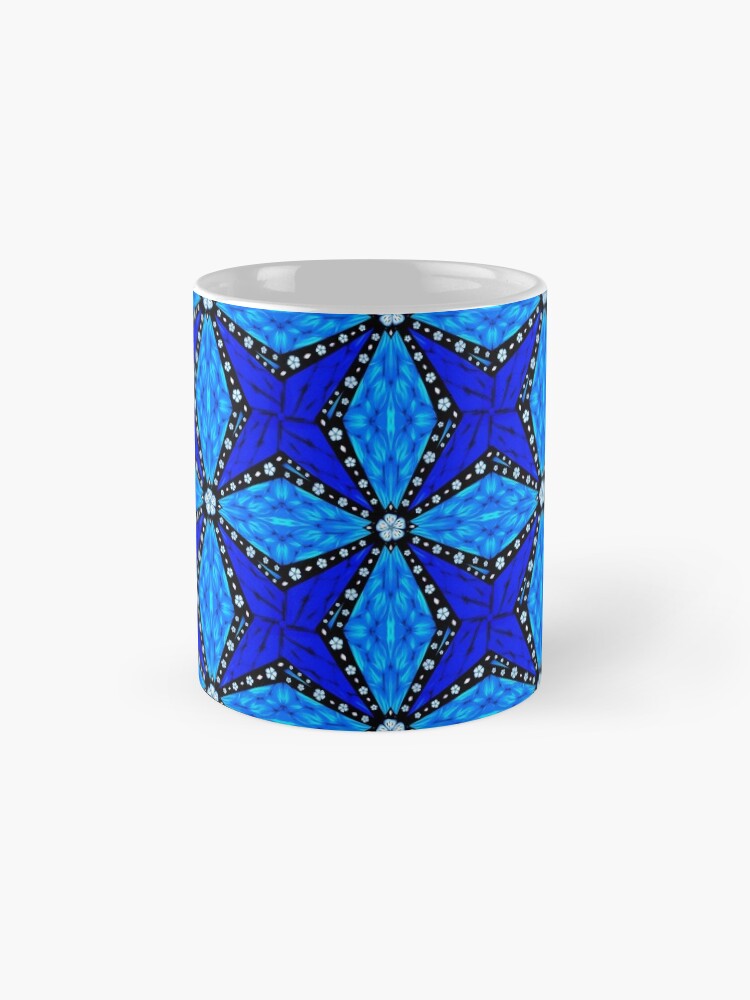 Alternate view of Onyx Beams of Flowers and Gems Mug
